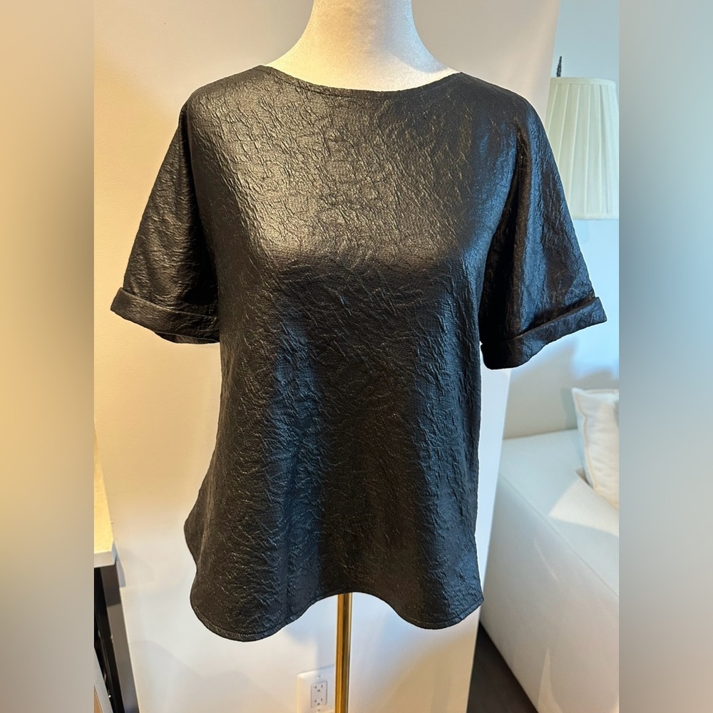 Vegan leather like oversized shirt suit dressy bought in Mango DUBAI